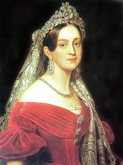Amélie d'Oldenbourg - par Joseph Karl Stieler -vers 1837